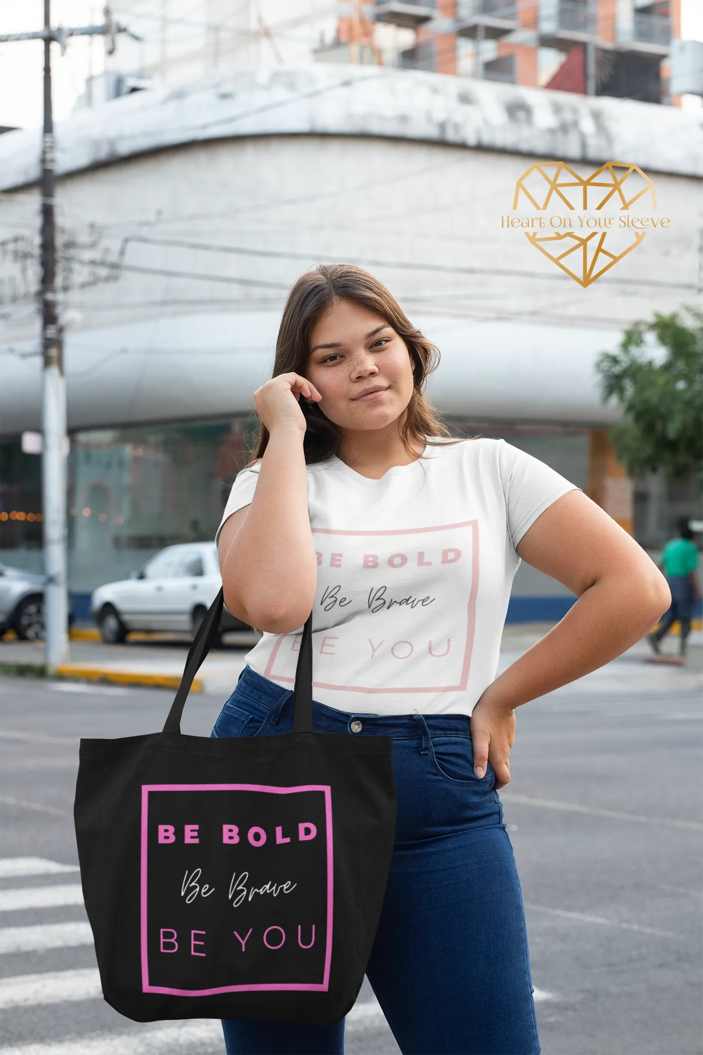 Triple B Wht - Ladies' V-Neck T-Shirt