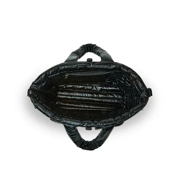 Two Faced Reversible Tote Pearl Black
