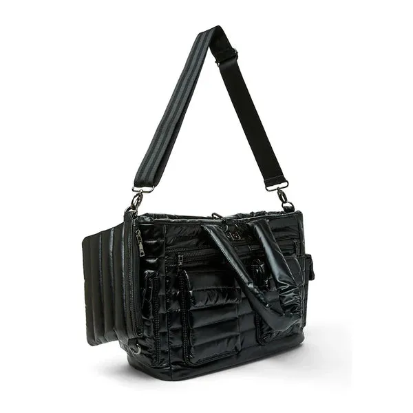 Two Faced Reversible Tote Pearl Black