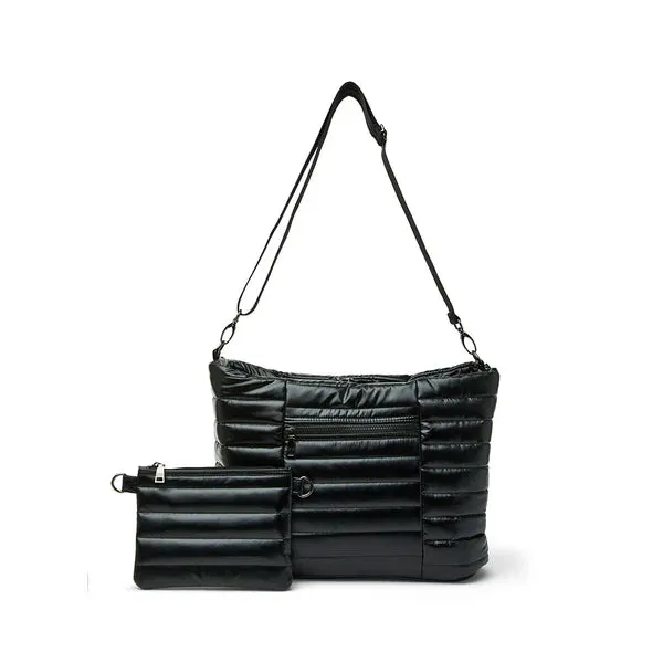 Two Faced Reversible Tote Pearl Black
