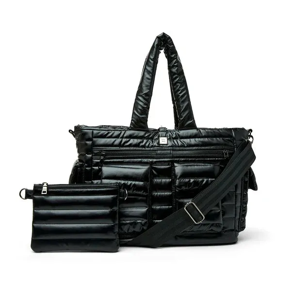 Two Faced Reversible Tote Pearl Black