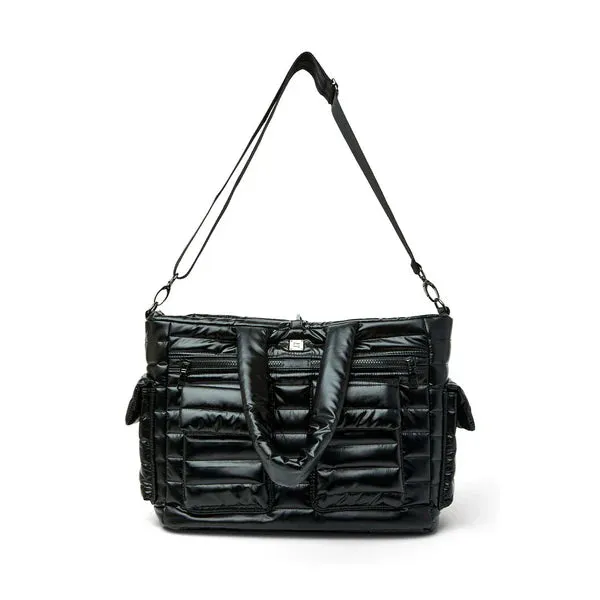 Two Faced Reversible Tote Pearl Black