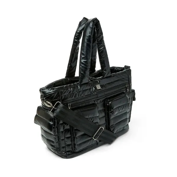 Two Faced Reversible Tote Pearl Black