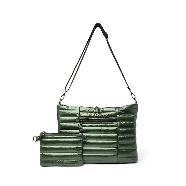 Two Faced Reversible Tote Pearl Olive