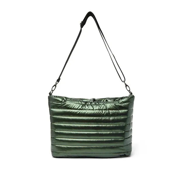 Two Faced Reversible Tote Pearl Olive
