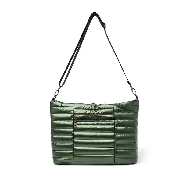 Two Faced Reversible Tote Pearl Olive