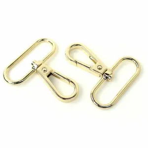 Two Swivel Hooks 1 1/2" Gold - Sallie Tomato