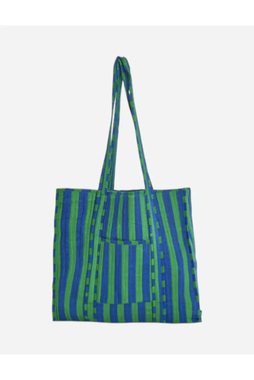 Two's Company True Tones Reversible Tote, Green