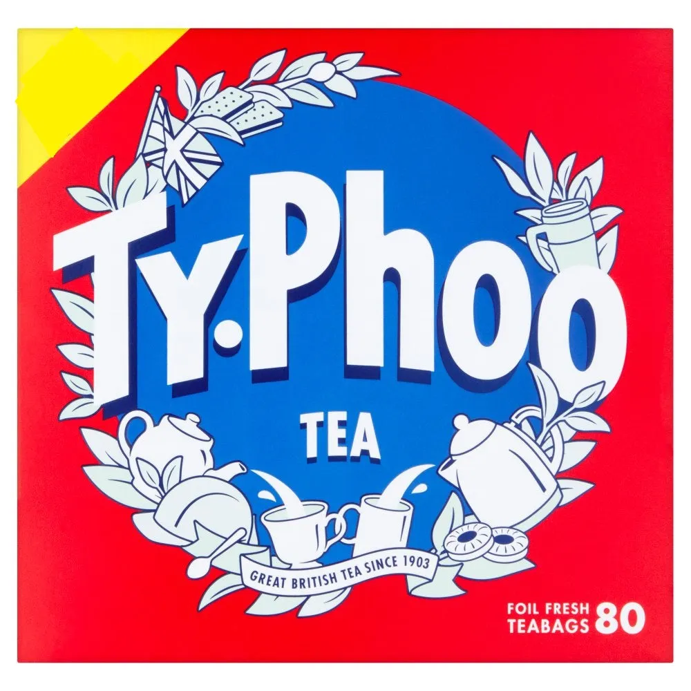 Typhoo 80 Tea bags PMP 232g (Case of 6)