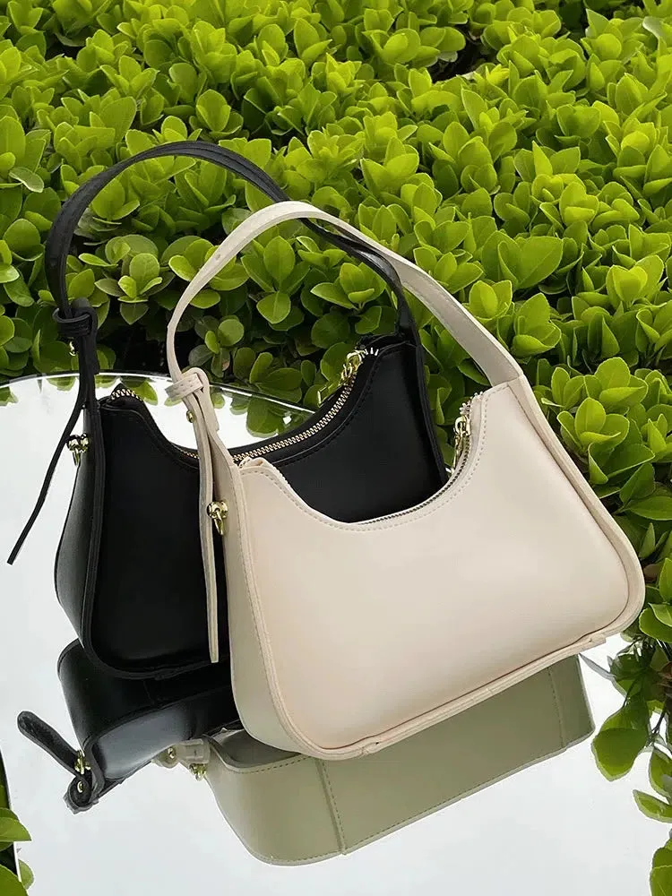 Unique Strap Curved Shoulder Bag