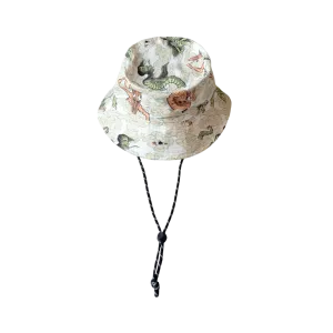 [UNISEX] BANGXGANJI X LOCO MOSQUITO YOKAI CAMO BUCKET HAT (WHITE / GREEN)