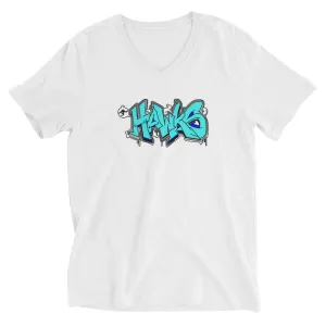 Unisex Shirt ~ Jr Hawks Graffiti Short Sleeve V-Neck