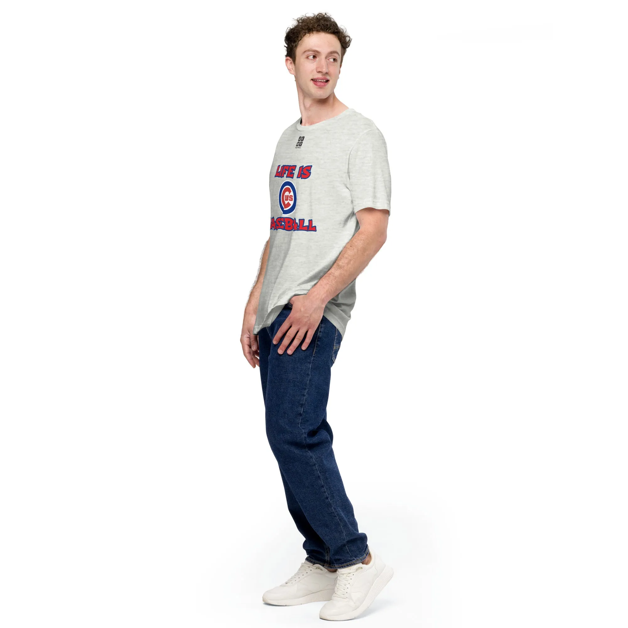 Unisex t-shirt "10105-0011-05 Life Is Cubs Baseball (Black Logo)"