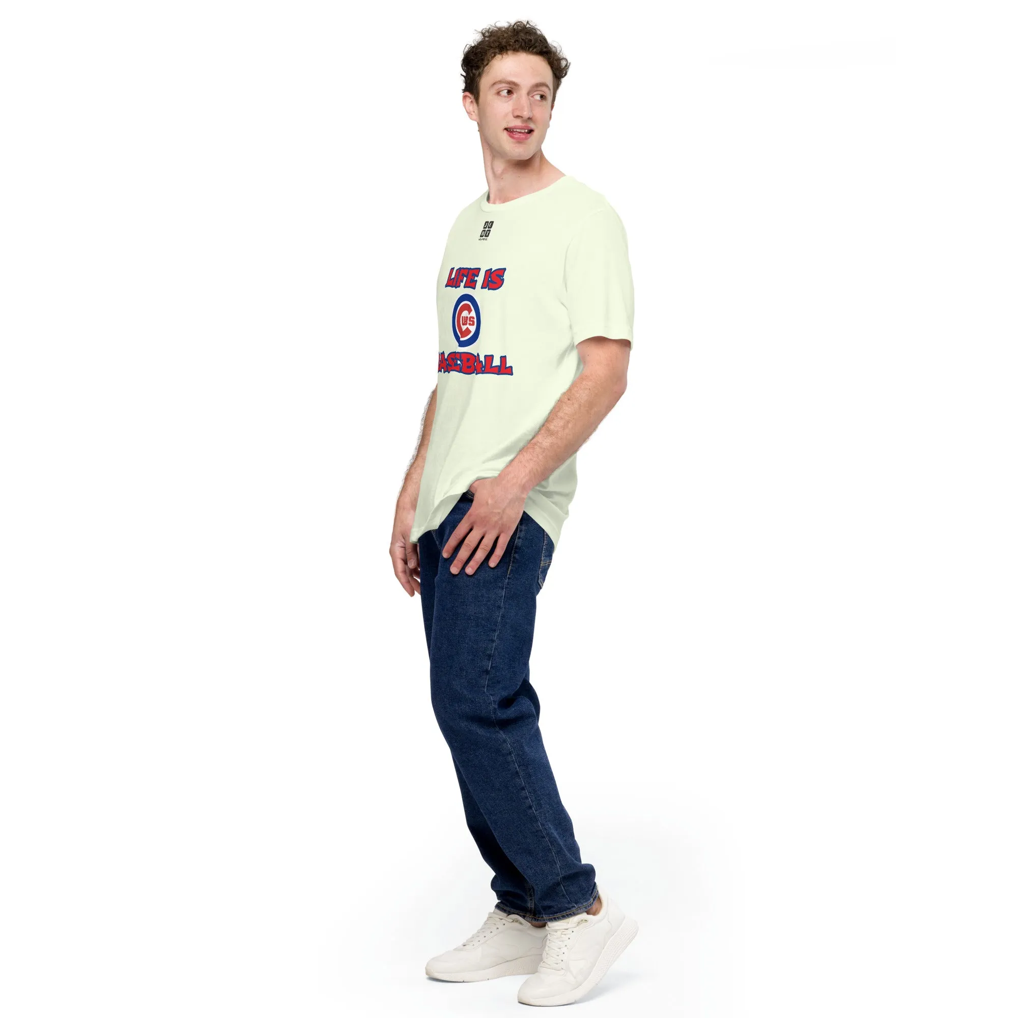Unisex t-shirt "10105-0011-05 Life Is Cubs Baseball (Black Logo)"