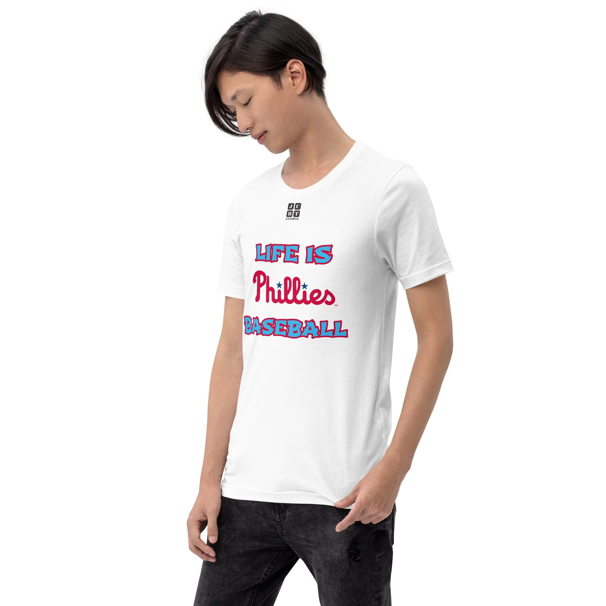 Unisex t-shirt "10105-0011-21 Life Is Phillies Baseball (Black Logo)"