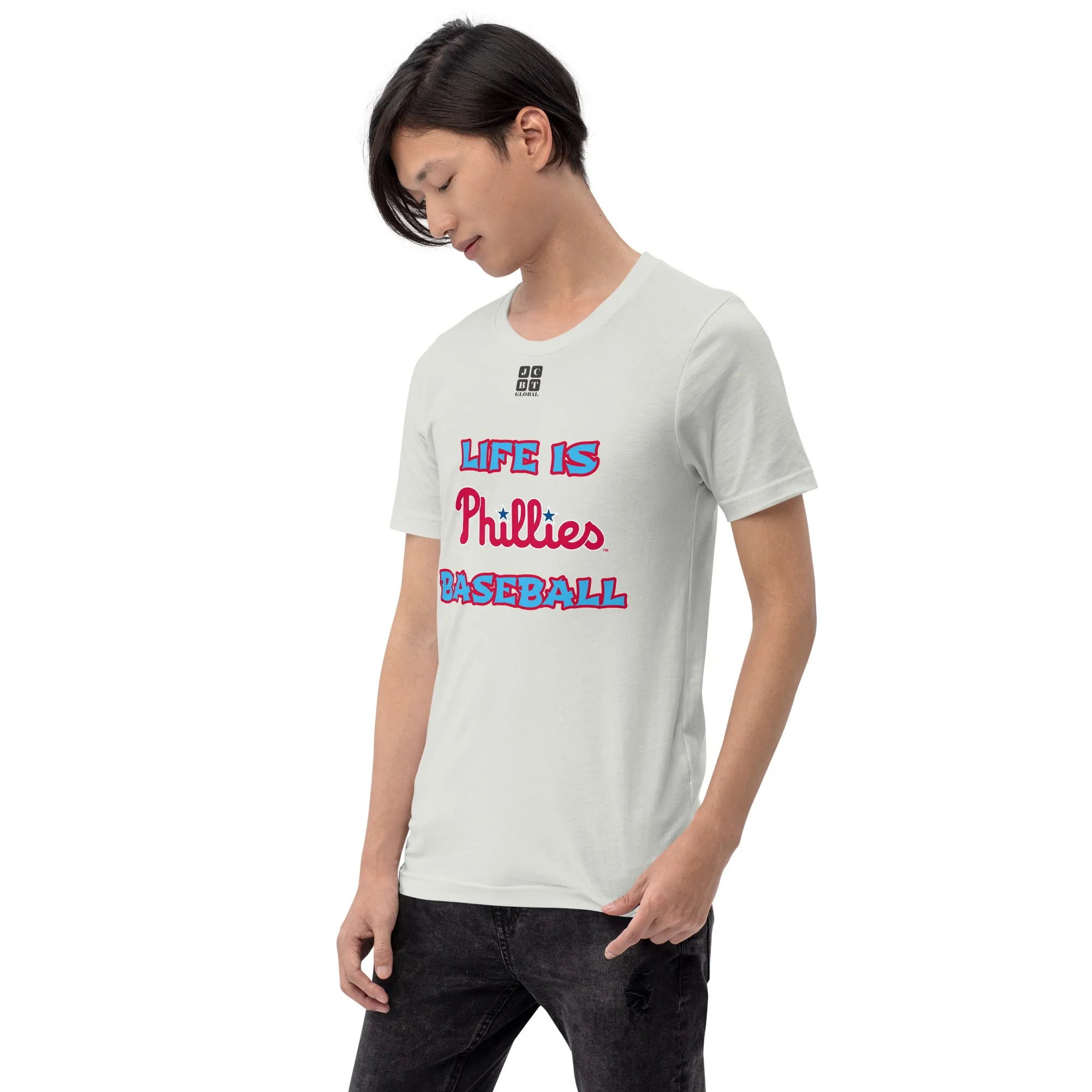Unisex t-shirt "10105-0011-21 Life Is Phillies Baseball (Black Logo)"