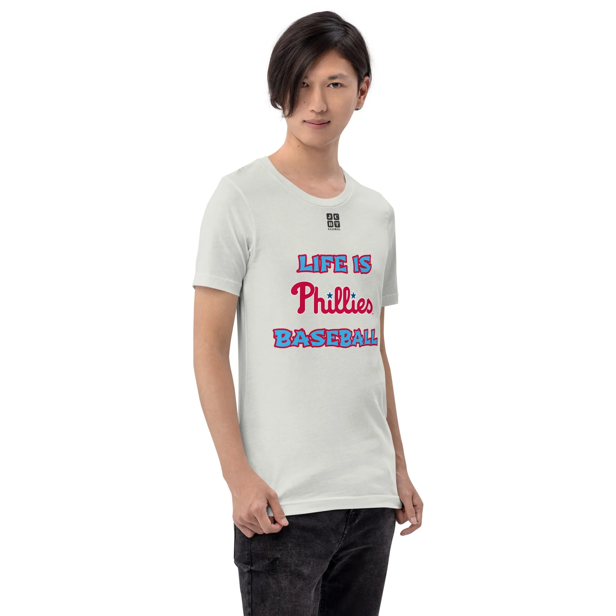 Unisex t-shirt "10105-0011-21 Life Is Phillies Baseball (Black Logo)"