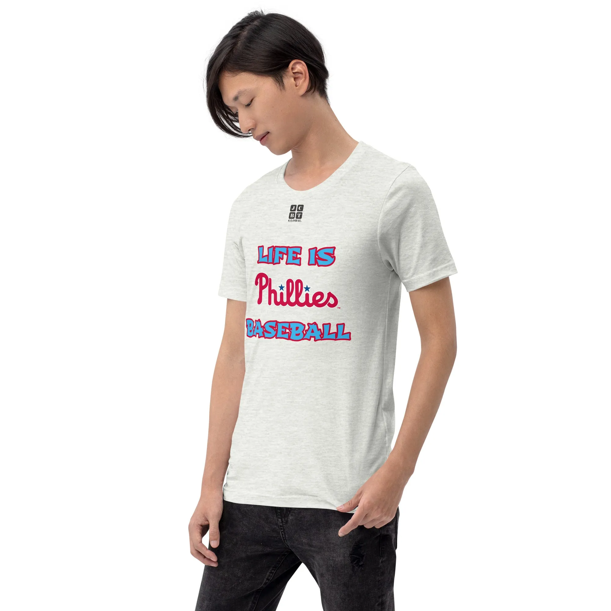 Unisex t-shirt "10105-0011-21 Life Is Phillies Baseball (Black Logo)"