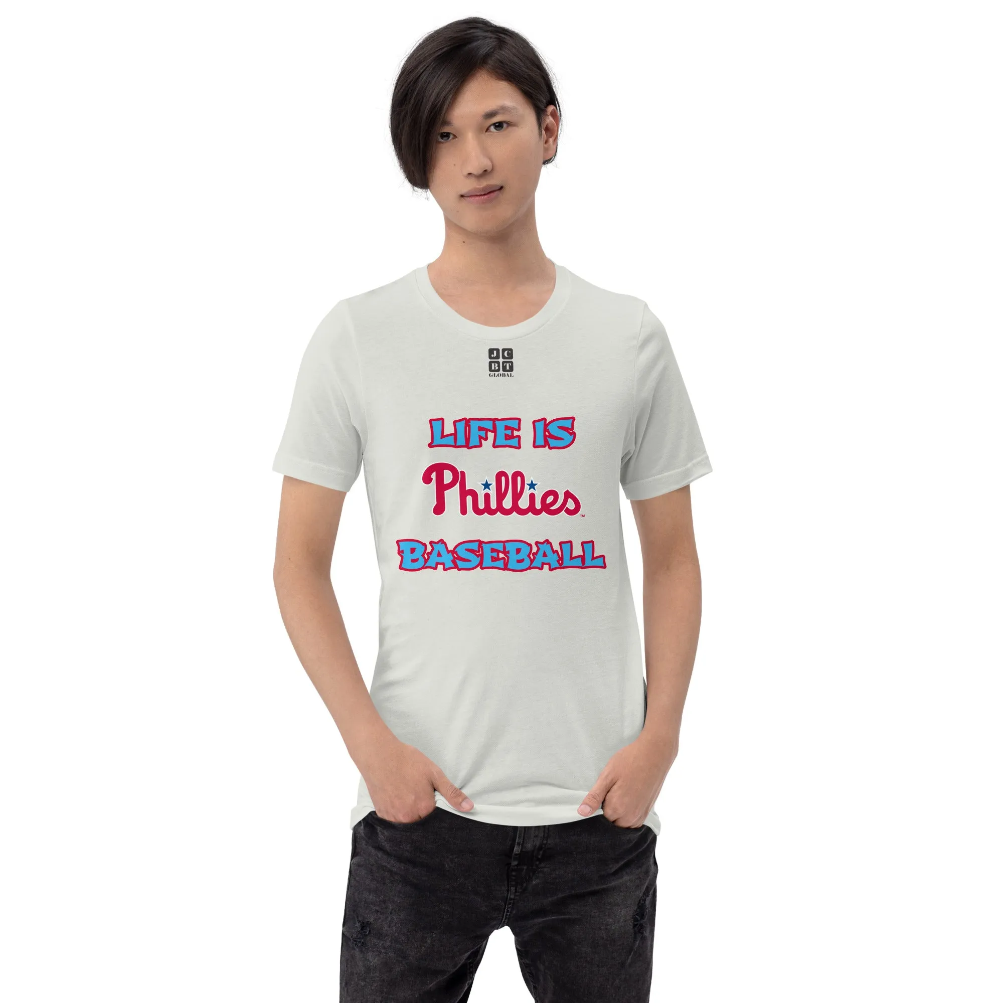 Unisex t-shirt "10105-0011-21 Life Is Phillies Baseball (Black Logo)"