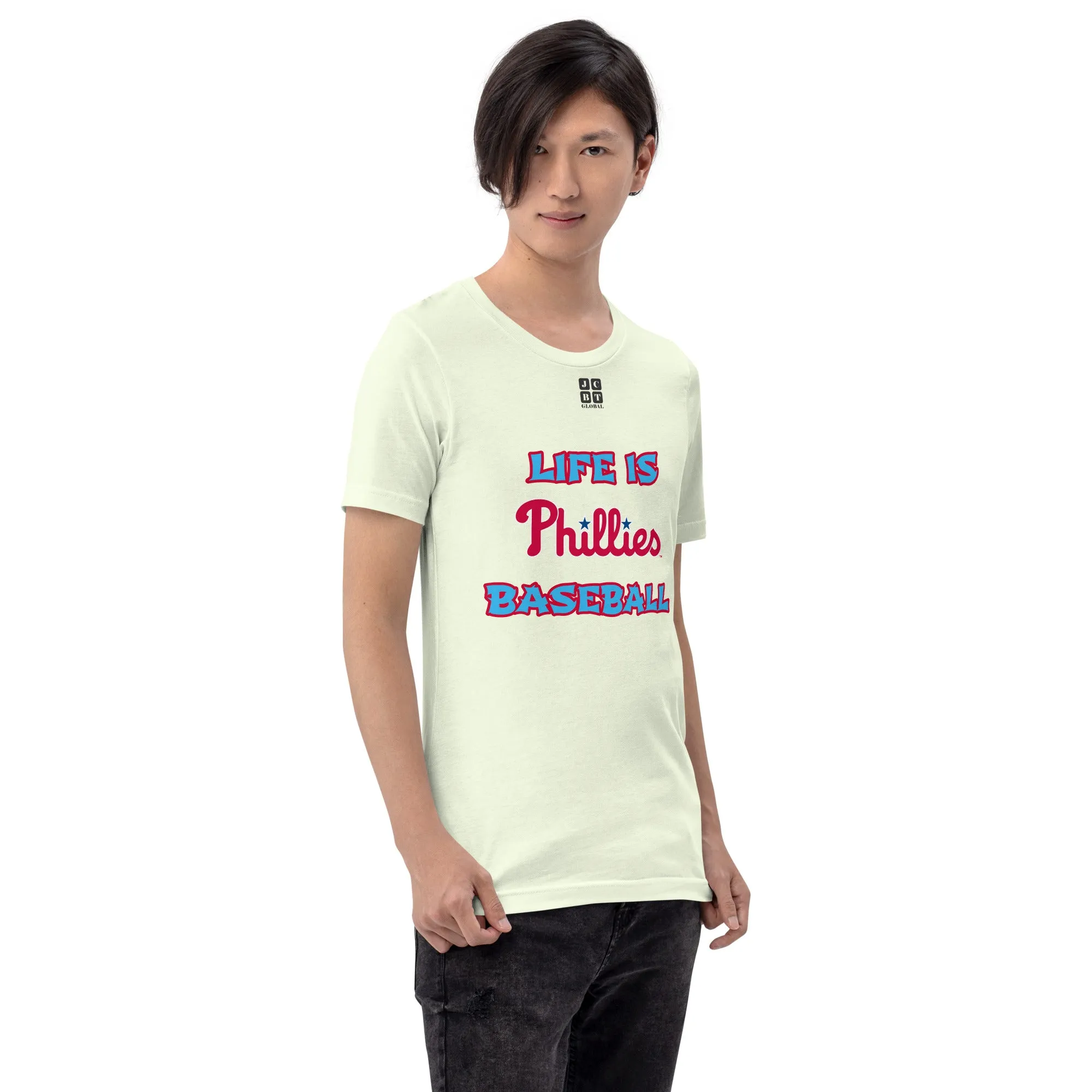 Unisex t-shirt "10105-0011-21 Life Is Phillies Baseball (Black Logo)"