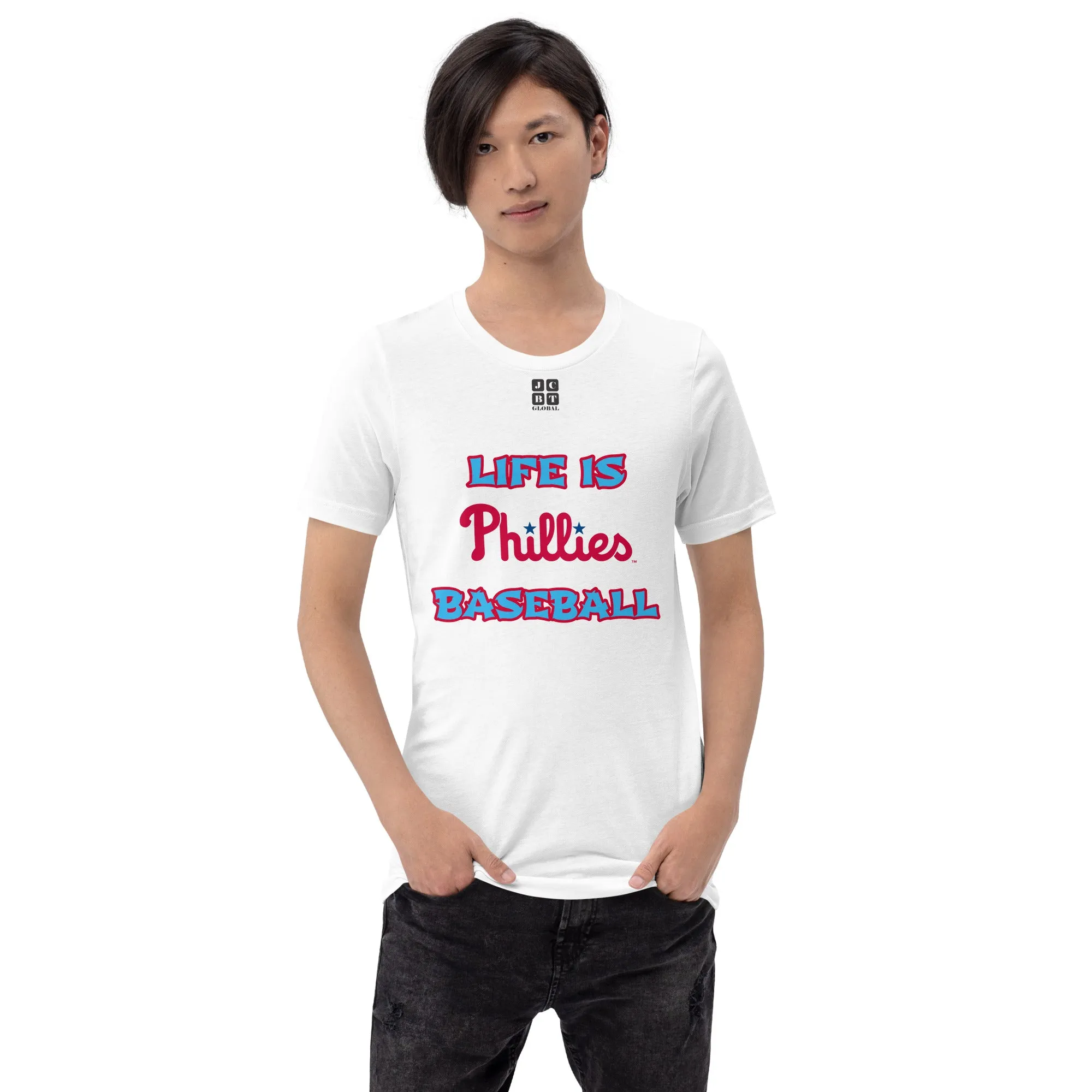 Unisex t-shirt "10105-0011-21 Life Is Phillies Baseball (Black Logo)"