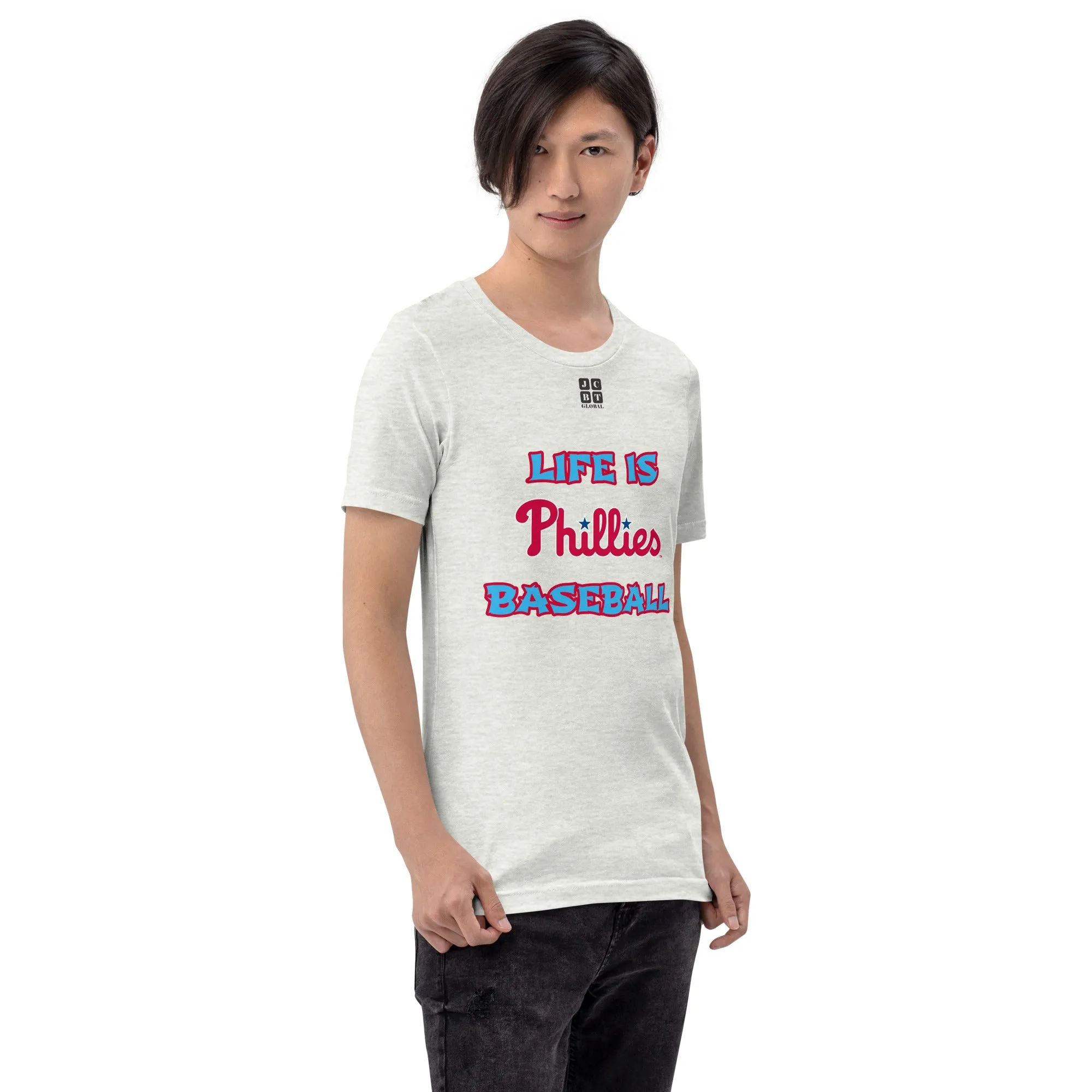 Unisex t-shirt "10105-0011-21 Life Is Phillies Baseball (Black Logo)"