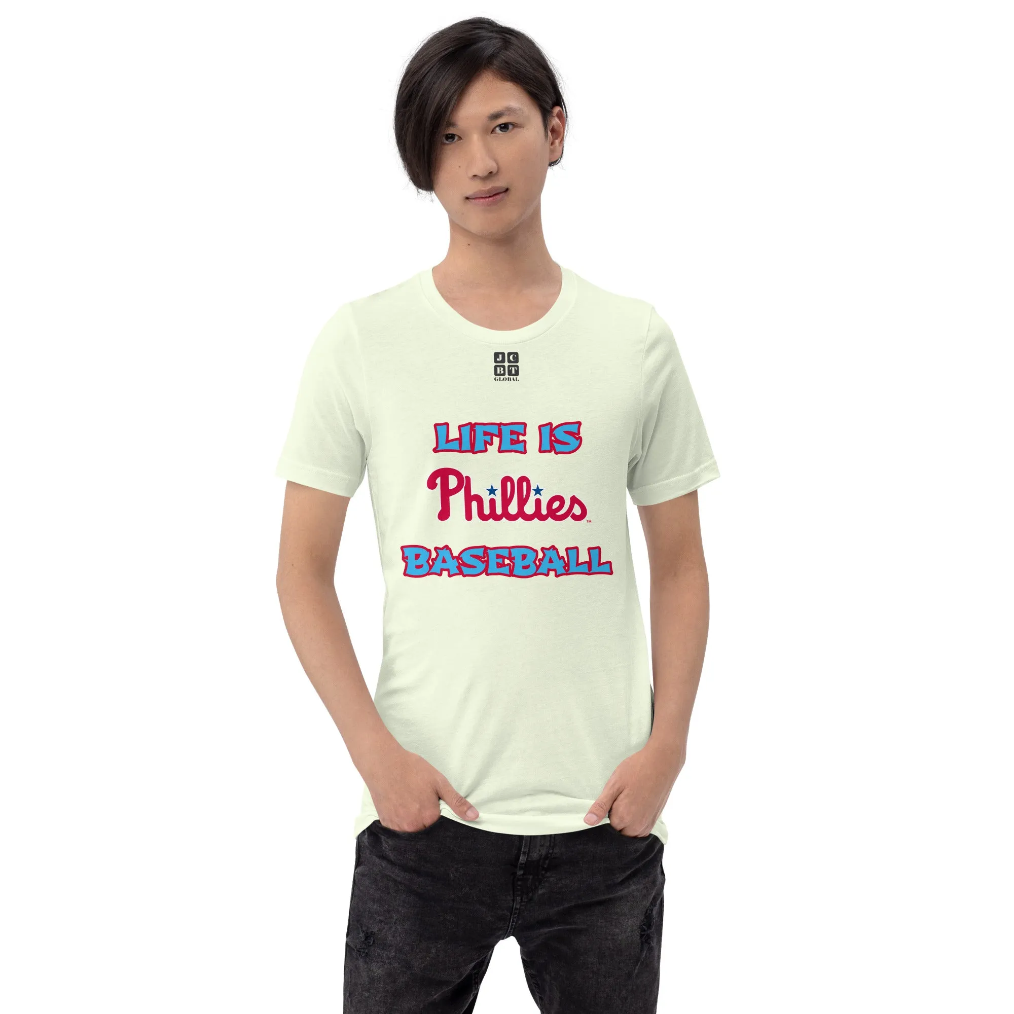 Unisex t-shirt "10105-0011-21 Life Is Phillies Baseball (Black Logo)"