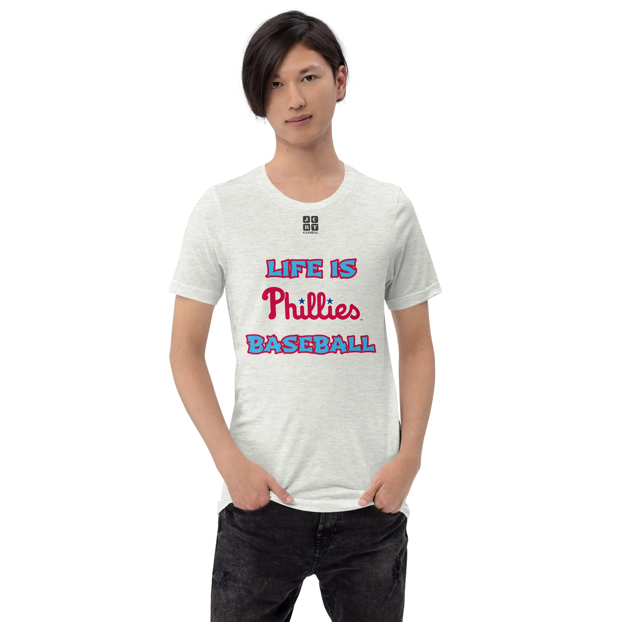 Unisex t-shirt "10105-0011-21 Life Is Phillies Baseball (Black Logo)"