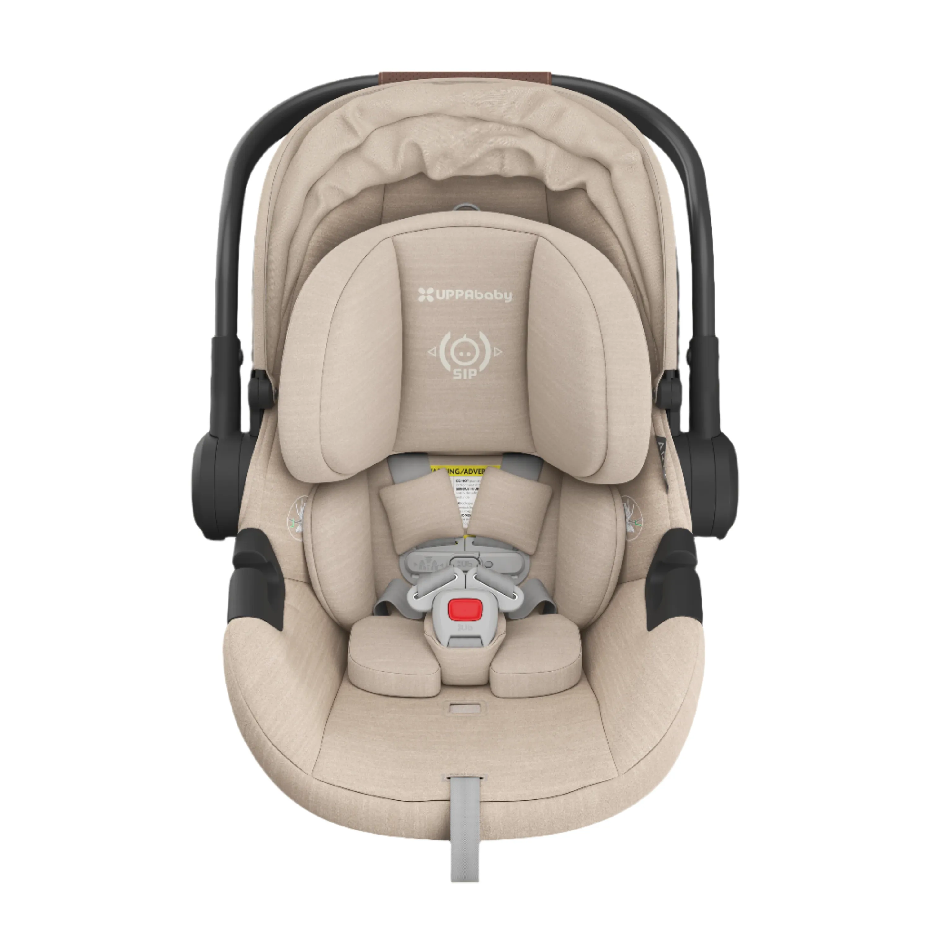 UPPAbaby Aria Infant Car Seat - Declan (Oat Melange/Chestnut Leather)