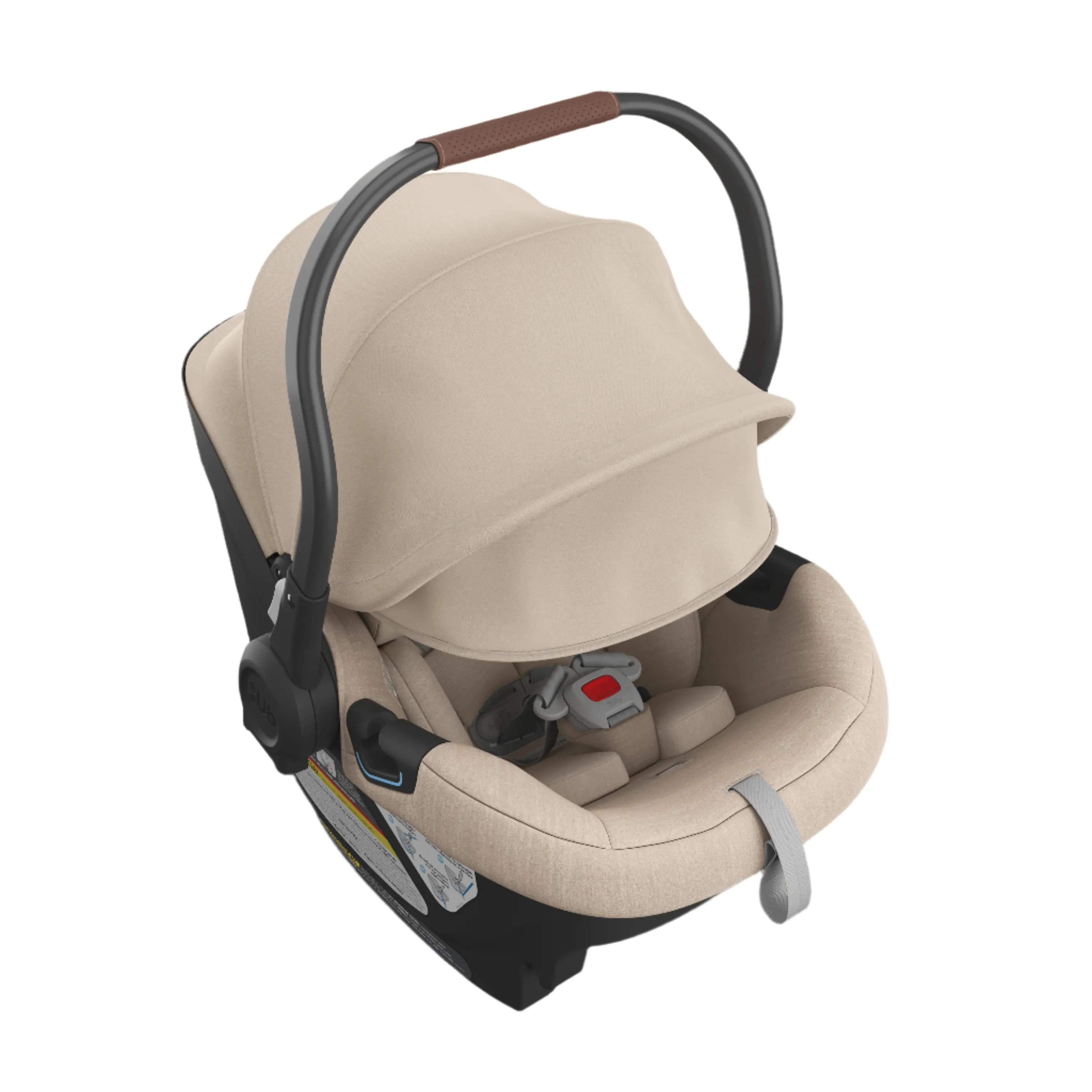 UPPAbaby Aria Infant Car Seat - Declan (Oat Melange/Chestnut Leather)