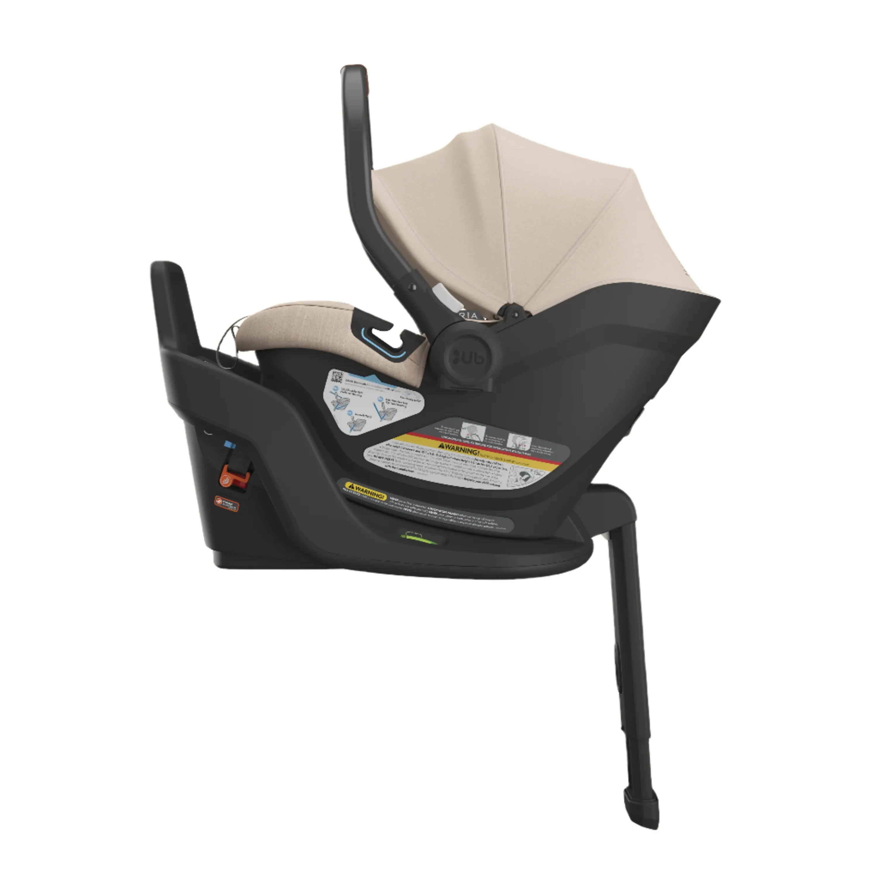 UPPAbaby Aria Infant Car Seat - Declan (Oat Melange/Chestnut Leather)