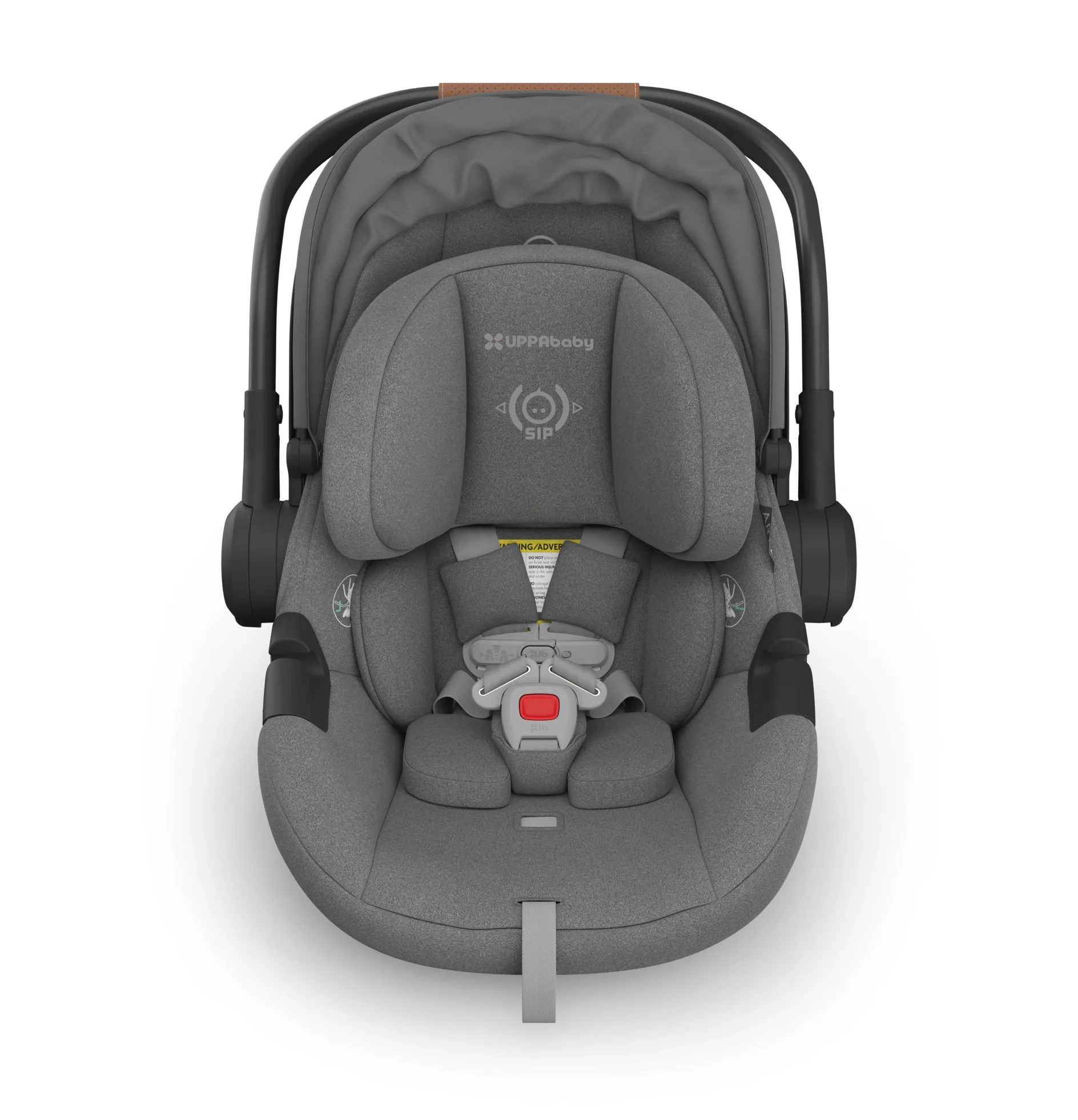 UPPAbaby Aria Infant Car Seat - Greyson (Charcoal Melange/Saddle Leather)