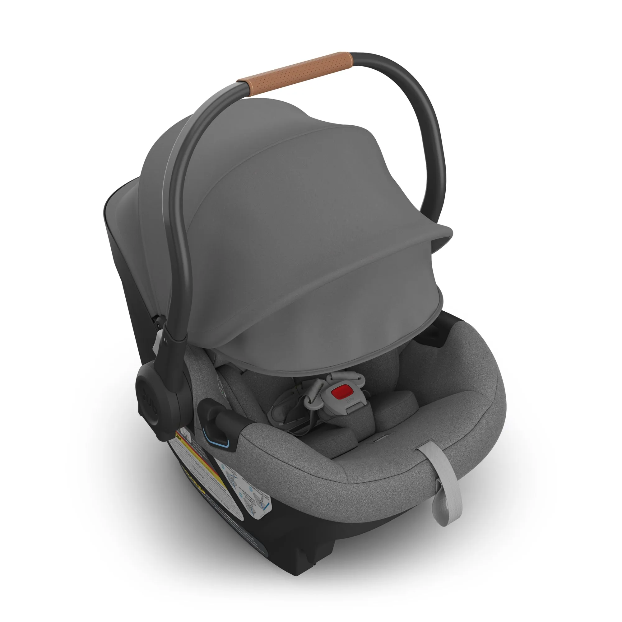 UPPAbaby Aria Infant Car Seat - Greyson (Charcoal Melange/Saddle Leather)