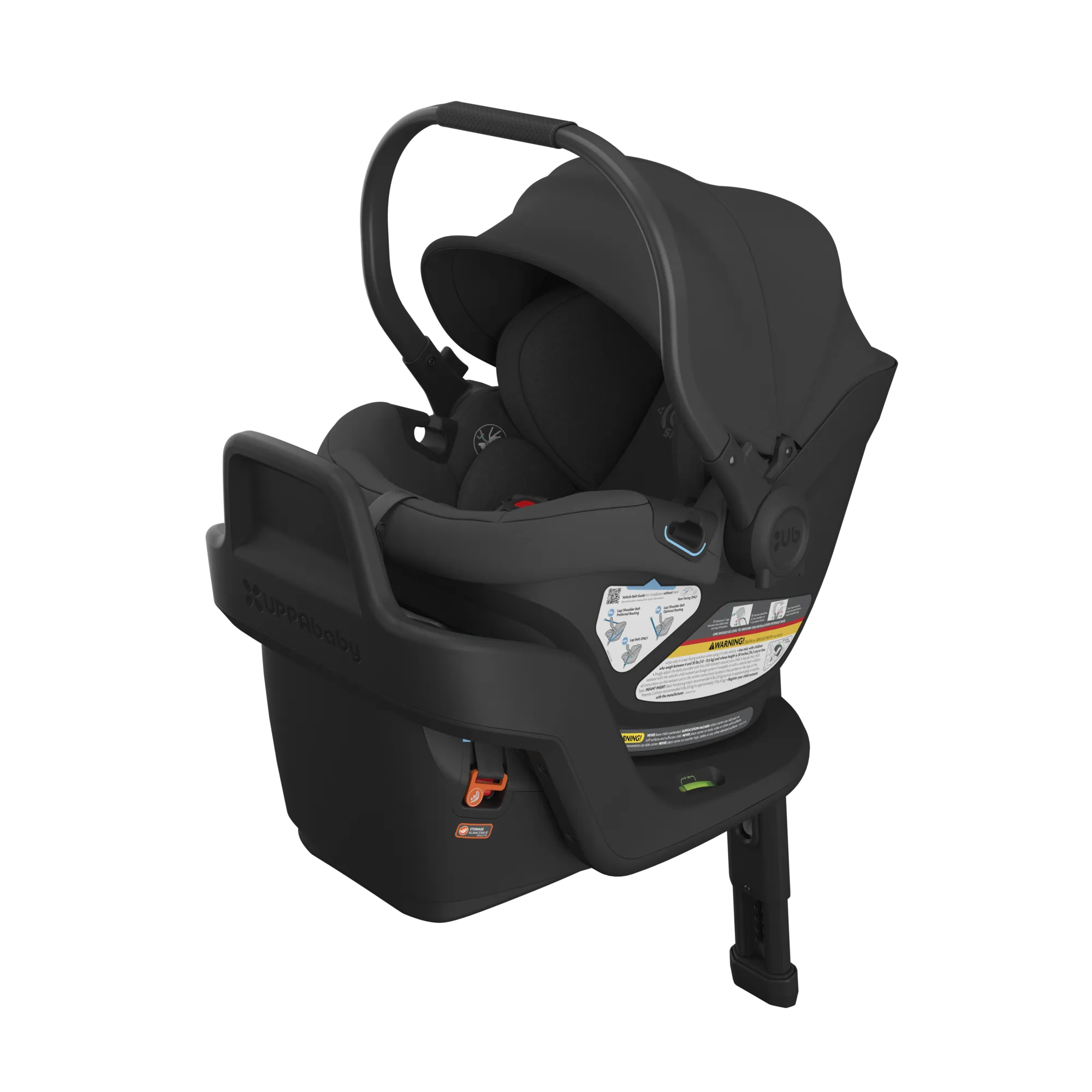 UPPAbaby Aria Infant Car Seat - Jake (Charcoal/Black Leather)