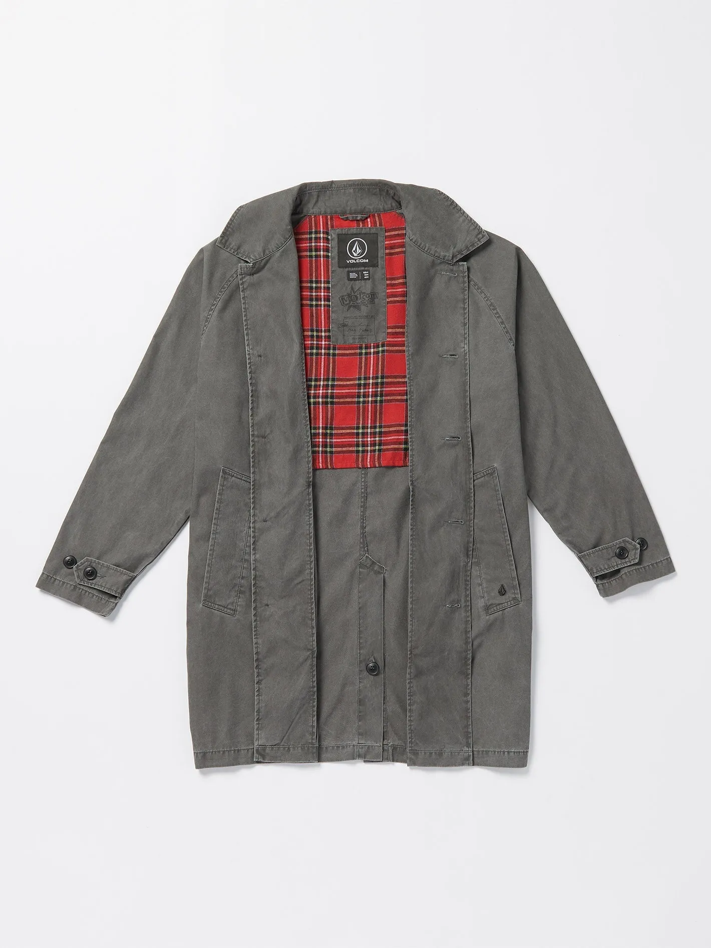 V Ent Noa Deane Trenchcoat - HEATHER GREY