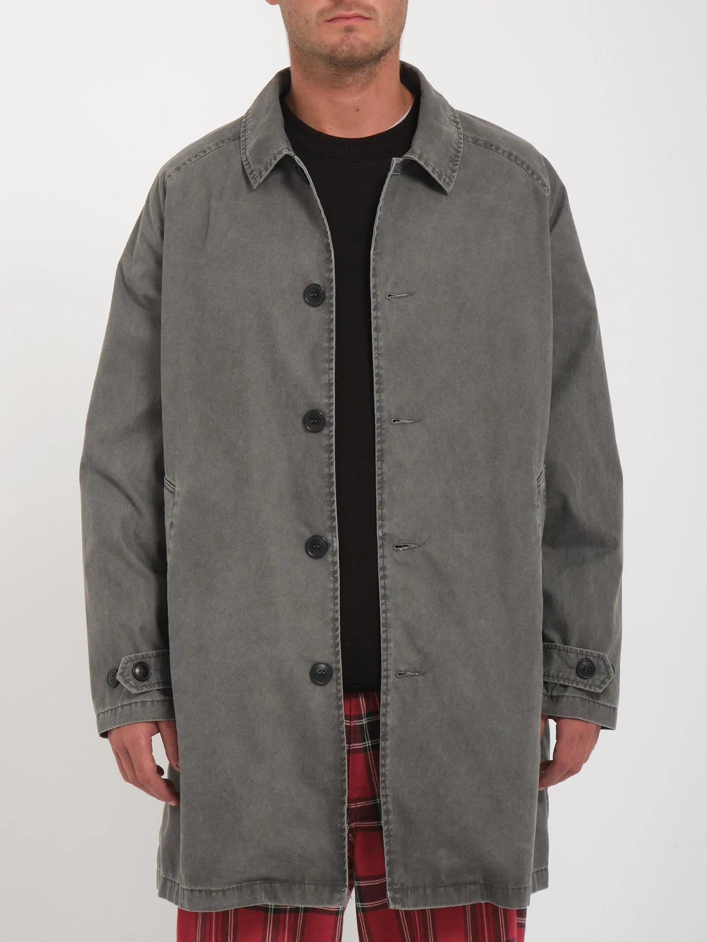 V Ent Noa Deane Trenchcoat - HEATHER GREY