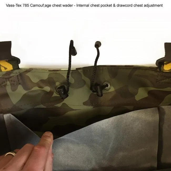Vass Tackle Vass-Tex 785 Camouflage Waders *NON STUDDED*