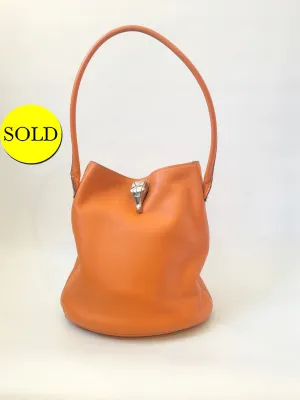 Vintage Kieselstein-Cord Leather Bucket Bag
