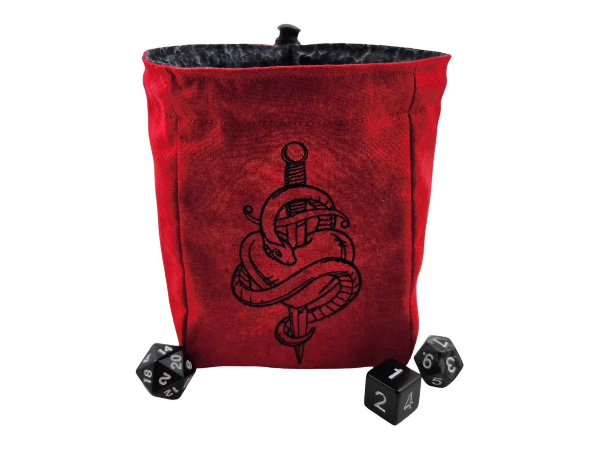 Viper heart dice bag