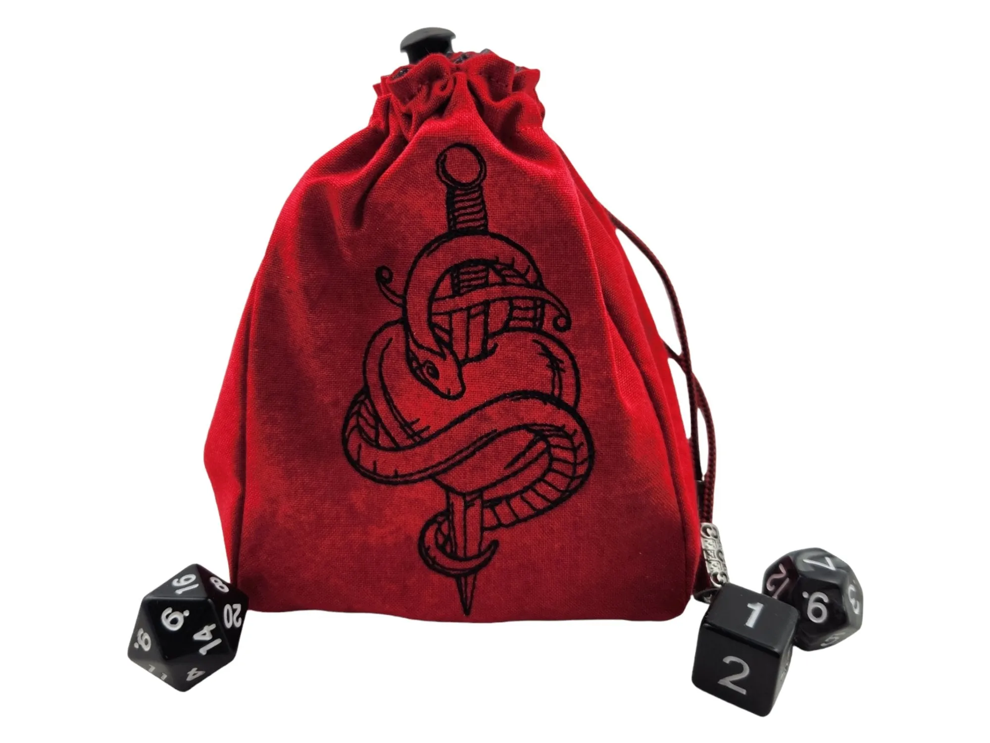 Viper heart dice bag