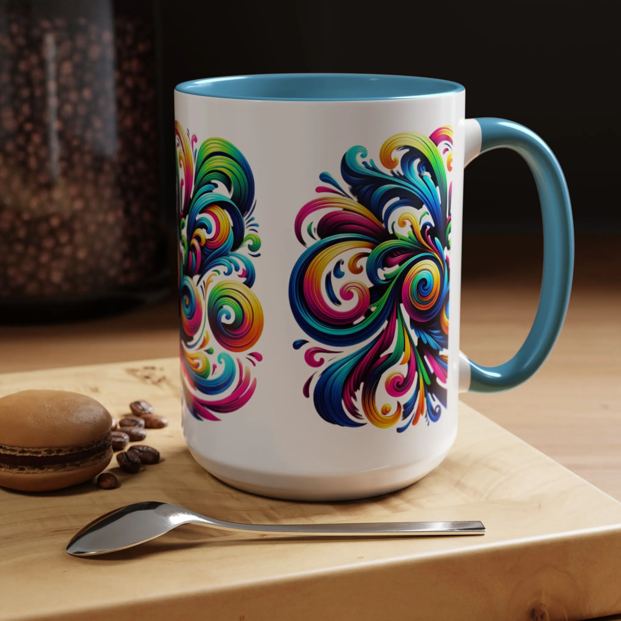 Vivid Motion Swirl Mug – Color Therapy in Every Sip | 11oz or 15oz