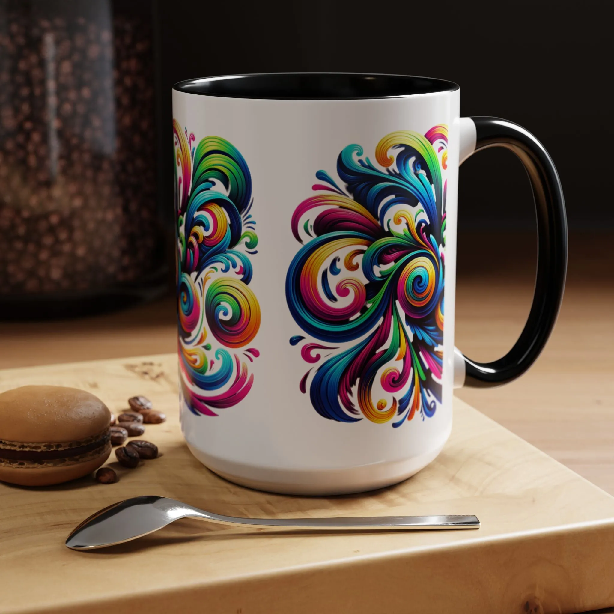 Vivid Motion Swirl Mug – Color Therapy in Every Sip | 11oz or 15oz