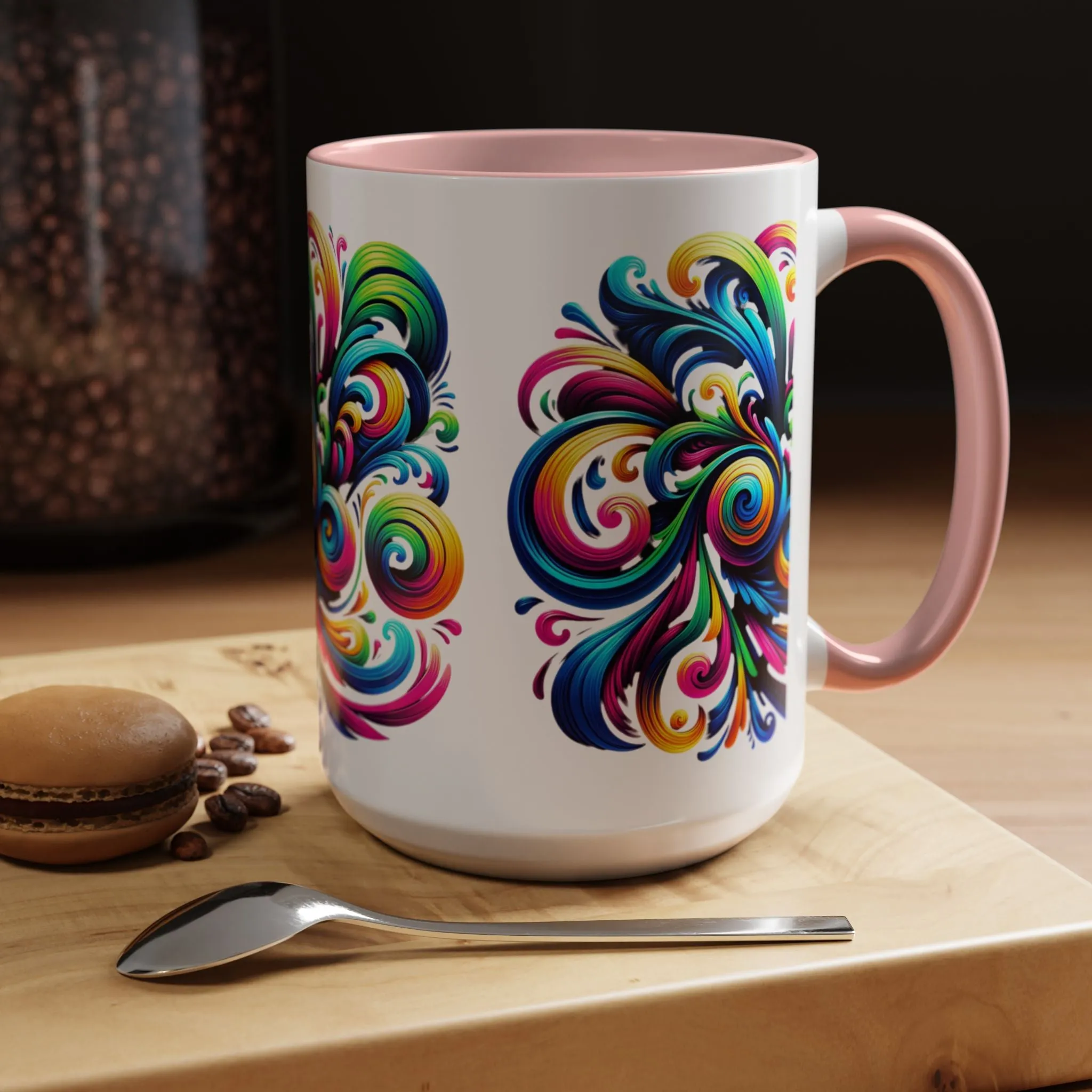 Vivid Motion Swirl Mug – Color Therapy in Every Sip | 11oz or 15oz