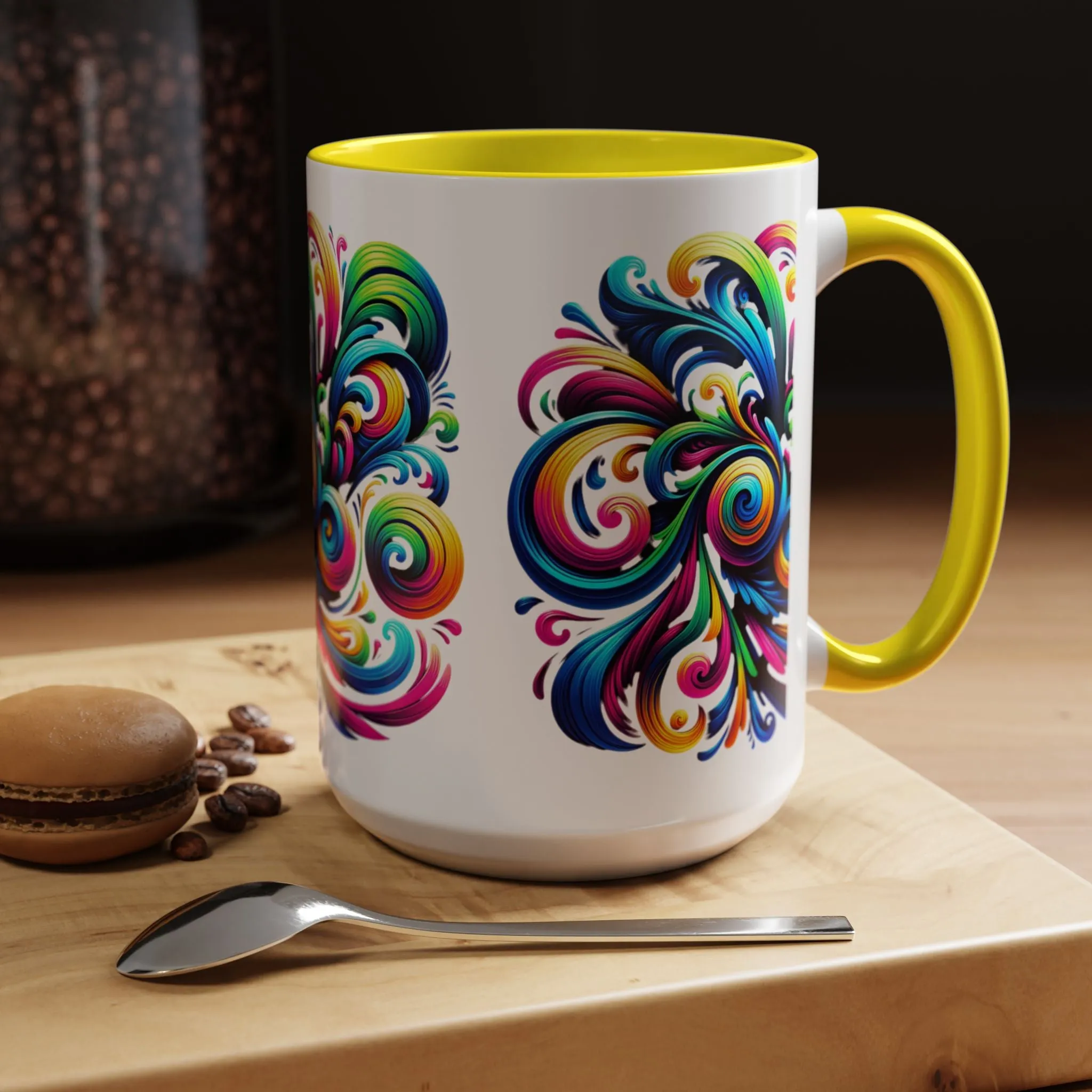 Vivid Motion Swirl Mug – Color Therapy in Every Sip | 11oz or 15oz
