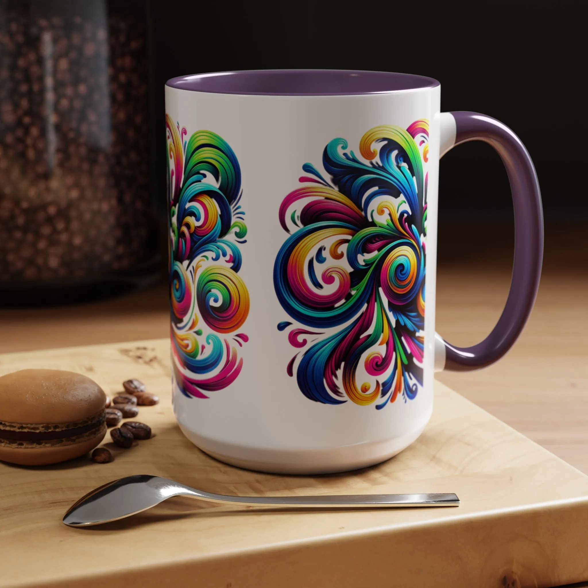 Vivid Motion Swirl Mug – Color Therapy in Every Sip | 11oz or 15oz