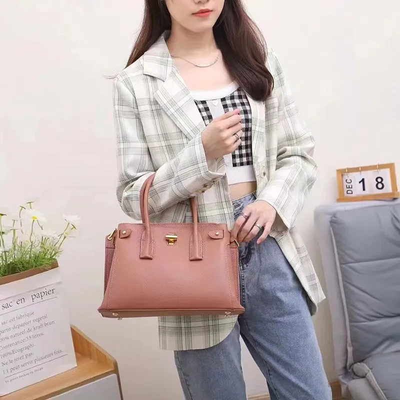 Vushka Top Handle Padlock Satchel