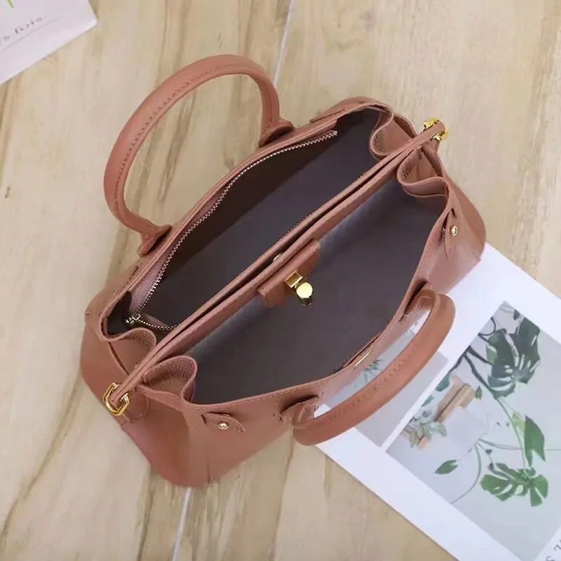 Vushka Top Handle Padlock Satchel