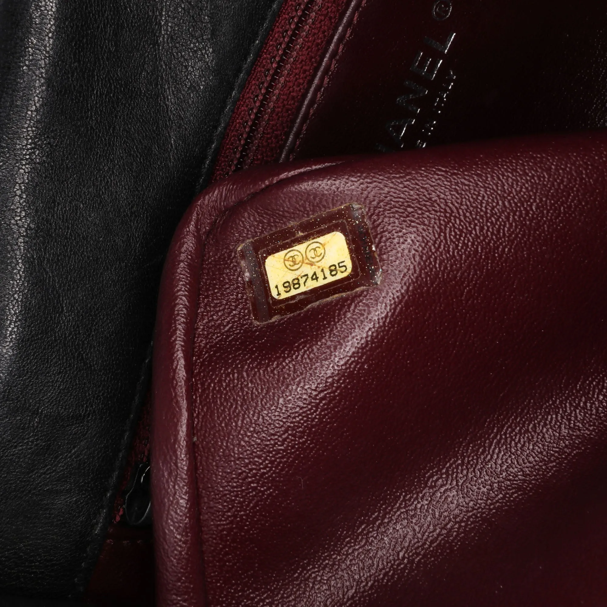 Washed Lambskin Studded Metal Beauty Flap