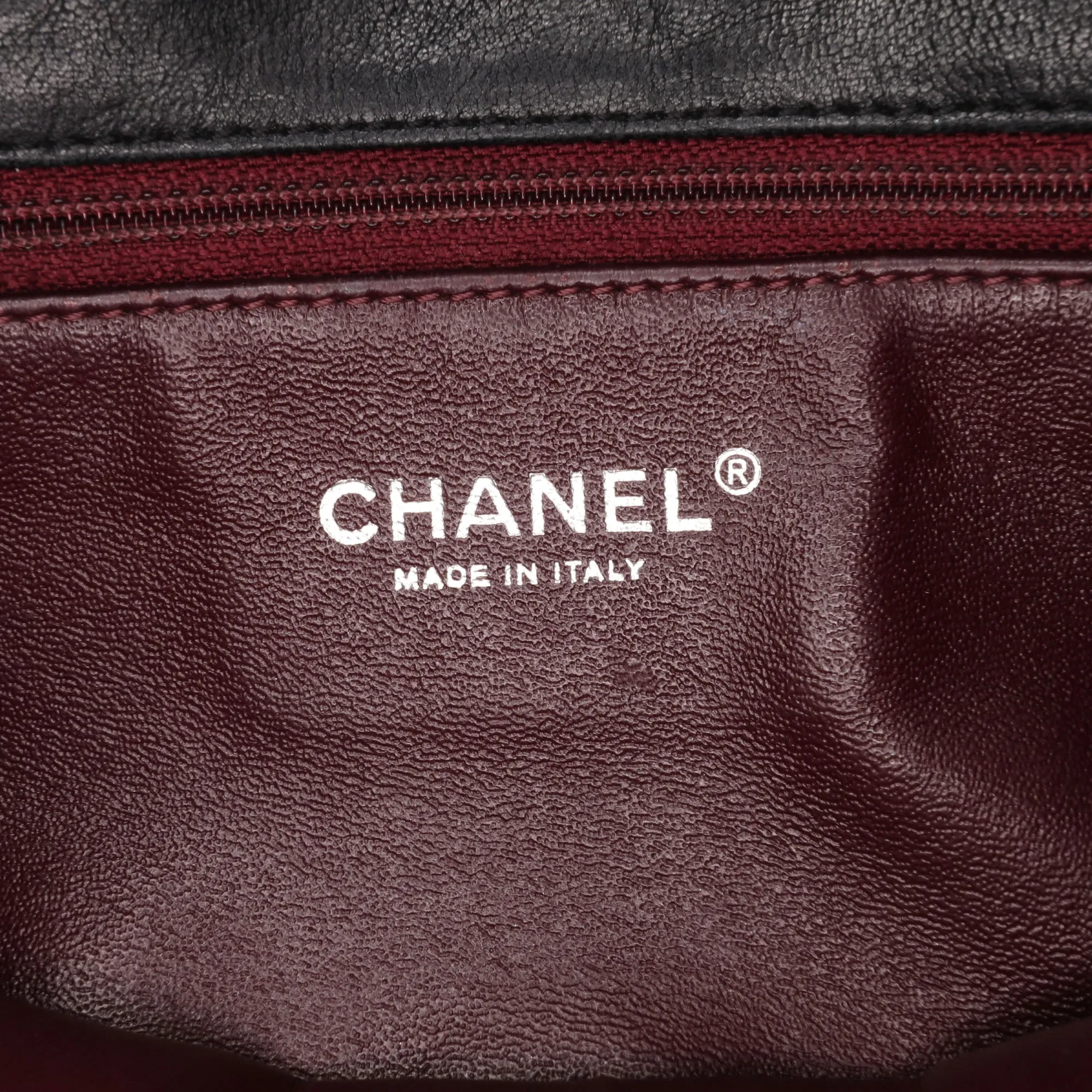 Washed Lambskin Studded Metal Beauty Flap