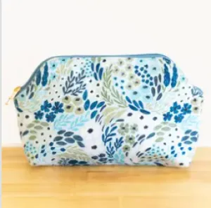 Waterfall Floral Makeup Bag